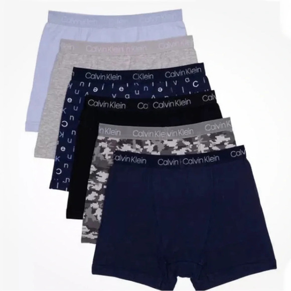 Calvin Klein Boys Boxer Briefs Underwear, 6 pack Large - Picture 1 of 5